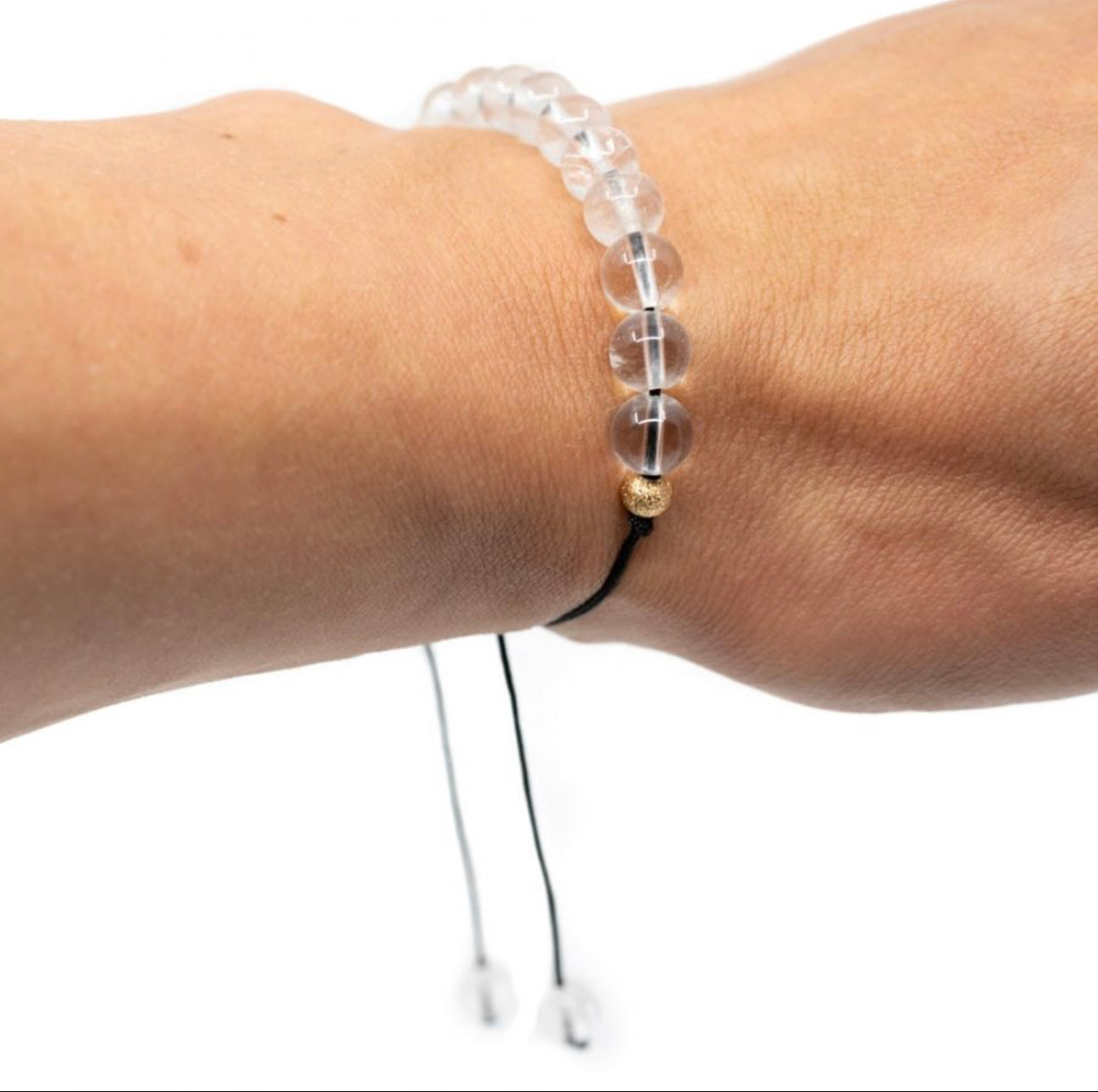 Rock Crystal Adjustable Bracelet